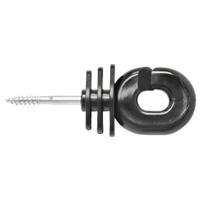 Izolator inelar negru 5.9mm 111x40mm gard electric Breckner Germany