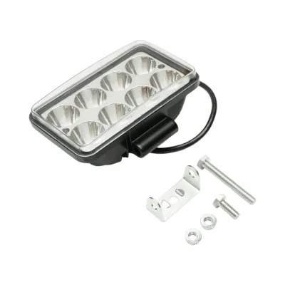 Proiector dreptunghiular LED 24W, 10-30V, 8 LED-uri, unghi radiere 30 de grade tip spot 158x105x50mm Breckner Germany - imagine 2