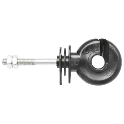 Izolator inelar premium cu filet 5.9mm 90x35mm si piulita gard electric Breckner Germany - imagine 2