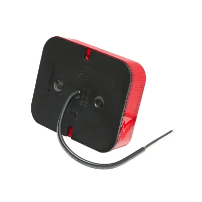 Lampa ceata rosie cu LED E-mark 101x81x29mm IP67 - imagine 4