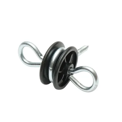 Izolator din otel inoxidabil cu ancorare dubla 5.9mm 90x86mm gard electric Breckner Germany - imagine 2