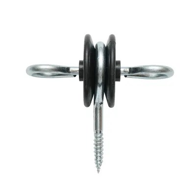 Izolator din otel inoxidabil cu ancorare dubla 5.9mm 90x86mm gard electric Breckner Germany - imagine 3