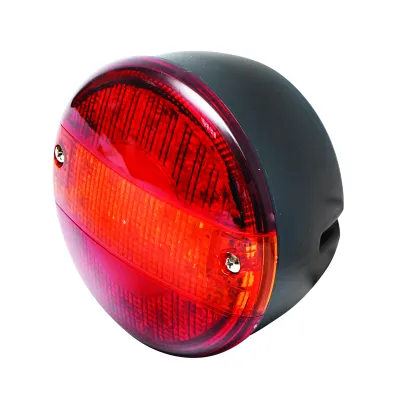 Lampa ceata LED rosie cu semnalizare fi 140mm - imagine 3