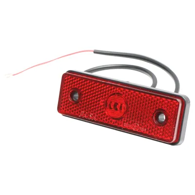 Lampa laterala de gabarit rosie 24V cu LED - imagine 2