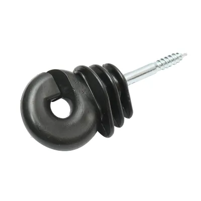Izolator inelar Easy Drill negru fi 5.9mm 90x40 mm gard electric Breckner Germany - imagine 3