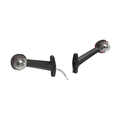 Lampi laterale de gabarit cu LED 24V, rosu-alb, PVC dur /set - imagine 4