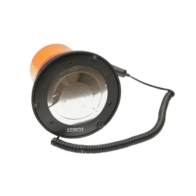 Girofar LED/SMD 24V cu talpa magnetica si alimentare la bricheta - imagine 2