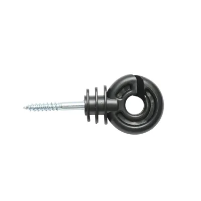 Izolator canelat fi 5.9mm 89x40mm pentru fir gard electric Breckner Germany