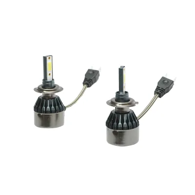 Set 2 becuri LED H7 36W/3800LM C6-H7, 12V, 6500K - imagine 2