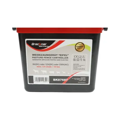 Aparat generator de impulsuri 9-12V sau 220V, 3 Joule, 15 km pentru gard electric Breckner Germany - imagine 7