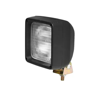 Proiector patrat L=100mm, pentru bec halogen H3 12V 55W - 24V 70W fara bec - imagine 2