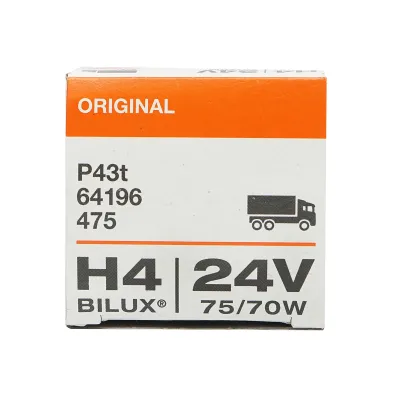 Bec halogen (Osram) H4 24V 75/70W BILUX P43T - imagine 4