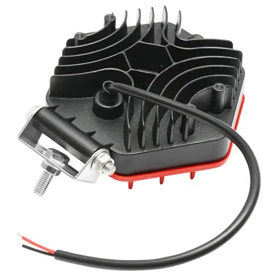 Lampa hexagonala grilaj plastic rosu 16 LED-uri DC 10-60V 48W unghi 30 - imagine 4