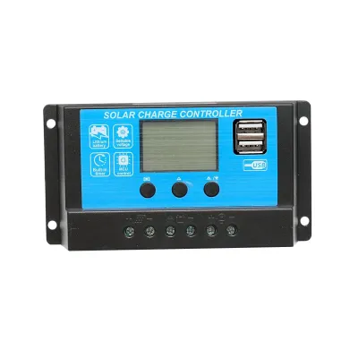 Regulator tensiune pentru panou solar 10A 12V/24V 2X port USB