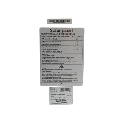 Panou solar 75W fotovoltaic monocristalin 550x760x30mm Breckner Germany - imagine 4
