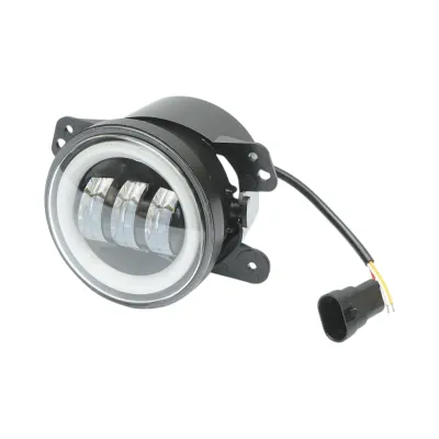 Set 2 proiectoare ceata LED cu DRL Angel Eyes 10-60V 30W, 3 functii alb/galben, lumina de zi, ceata si semnalizare Breckner Germany - imagine 7