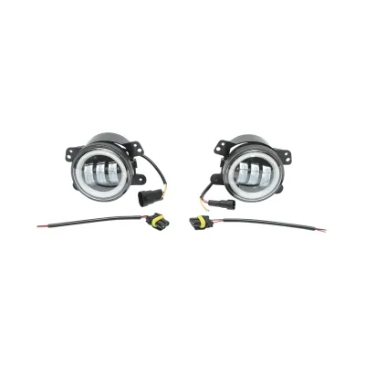 Set 2 proiectoare ceata LED cu DRL Angel Eyes 10-60V 30W, 3 functii alb/galben, lumina de zi, ceata si semnalizare Breckner Germany - imagine 2