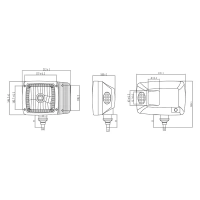 Set lampi tip far cu semnalizare dreapta si stanga 12V HR-A-023 Breckner Germany - imagine 5