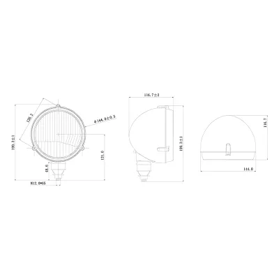 Lampa, proiector de lucru universala pentru tractor si utilaje agricole 12V Breckner Germany - imagine 5