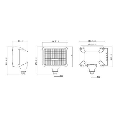 Lampa proiector 12V HR-B-063 Breckner Germany - imagine 5