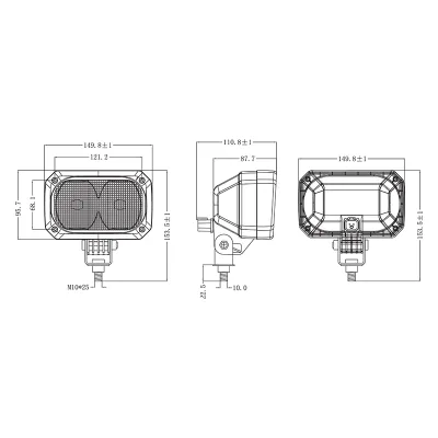 Lampa proiector 12V stanga/dreapta Breckner Germany - imagine 5