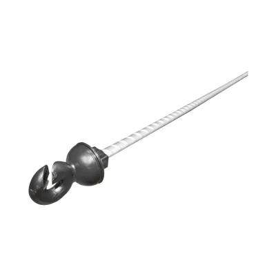 Stalp metalic 1080mm cu izolator 59x33mm pentru gard electric Breckner Germany - imagine 4