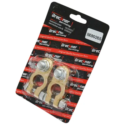 Set borne baterie din cupru Cu+++ HD cu surub Heavy Duty Breckner Germany - imagine 6