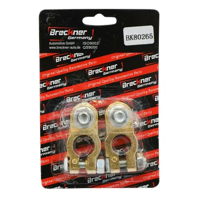 Set borne baterie din cupru Cu+++ HD cu surub Heavy Duty Breckner Germany