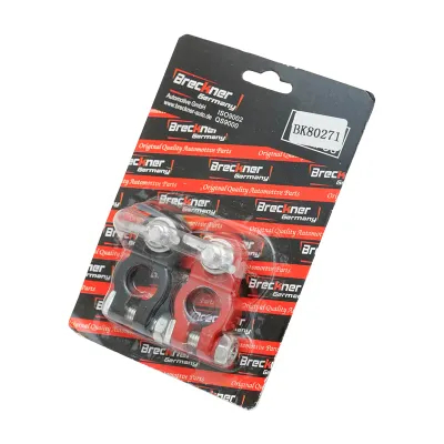 Set borne baterie Zn cu surub HD rosu si negru Heavy Duty Breckner Germany - imagine 6