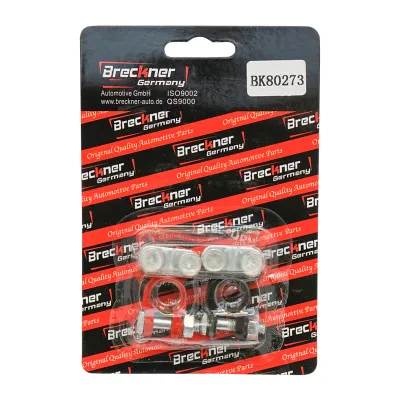 Set borne baterie rosu si negru Breckner Germany
