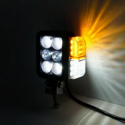 Set faruri universale tractor stanga si dreapta cu LED 10-80V, temperatura culoare 6000K, pozitii 3W LED si semnalizare 3W LED Breckner Germany - imagine 2