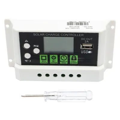 Regulator tensiune pentru panou solar 10A 12V/24V port USB 5V/2A Breckner Germany