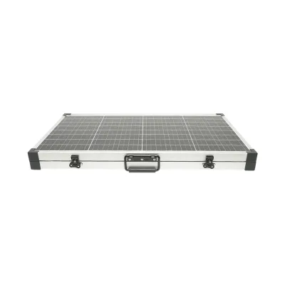 Panou solar 120W fotovoltaic monocristalin tip valiza cu regulator de tensiune 12/24V 20Ah 2 USB-uri Breckner Germany - imagine 4