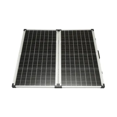 Panou solar 120W fotovoltaic monocristalin tip valiza cu regulator de tensiune 12/24V 20Ah 2 USB-uri Breckner Germany - imagine 2