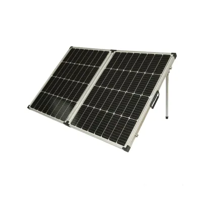 Panou solar 145W portabil fotovoltaic monocristalin tip valiza cu regulator tensiune 12/24V 20Ah 2 USB-uri Breckner Germany