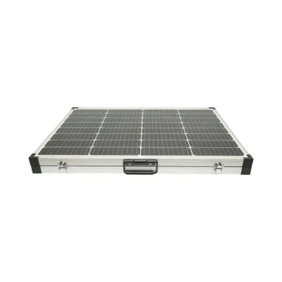 Panou solar 145W portabil fotovoltaic monocristalin tip valiza cu regulator tensiune 12/24V 20Ah 2 USB-uri Breckner Germany - imagine 3