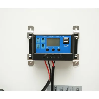 Panou solar 145W portabil fotovoltaic monocristalin tip valiza cu regulator tensiune 12/24V 20Ah 2 USB-uri Breckner Germany - imagine 8