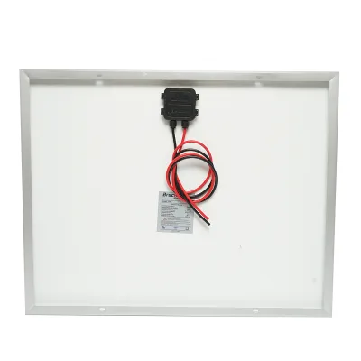 Panou solar 50W fotovoltaic policristalin cu cablu 90cm si tensiune maxima de 18V 670x530x20mm Breckner Germany - imagine 2