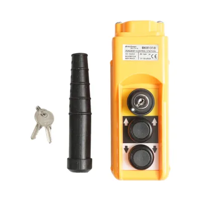 Telecomanda industriala cu 2 comenzi si contact general cu cheie AC 250V/5A-500V/2A Breckner Germany - imagine 3