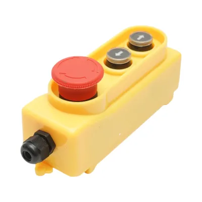Telecomanda industriala cu 2 comenzi AC 250V/5A-500V/2A si buton oprire de urgenta Breckner Germany - imagine 3