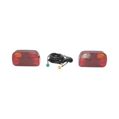 Set lampi universale remorca 12V cu 6 functii, cablaj 5.5m si priza 13 pini Breckner Germany - imagine 2