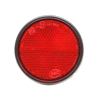 Reflectorizant rotund 60mm rosu spate Breckner Germany