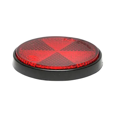 Reflectorizant rotund 60mm rosu spate Breckner Germany - imagine 3