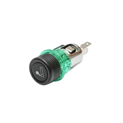 Priza cu bricheta auto universala fi28 12/24V 10A, cu lumina integrata verde Breckner Germany