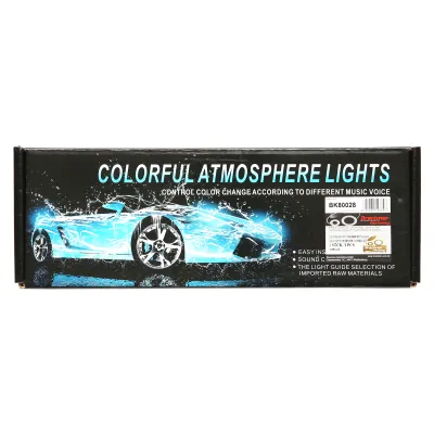 Kit lumini ambientale interior auto RGB LED 12V/6A cu telecomanda - imagine 7