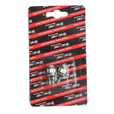 Set 2 becuri LED SMD 12V T10 0,16A lumina rece Breckner Germany - imagine 3