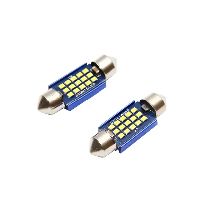 Set 2 becuri LED SMD SOFIT 36mm 12V 0,2A lumina rece Breckner Germany - imagine 2