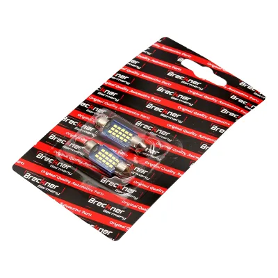 Set 2 becuri LED SMD SOFIT 36mm 12V 0,2A lumina rece Breckner Germany - imagine 5