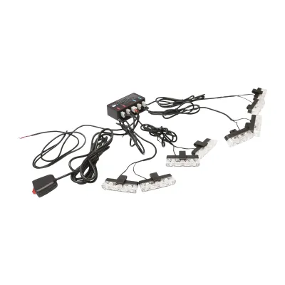 Set 8 stroboscoape cu 3 LED-uri, lumina galbena 12V Breckner Germany - imagine 2