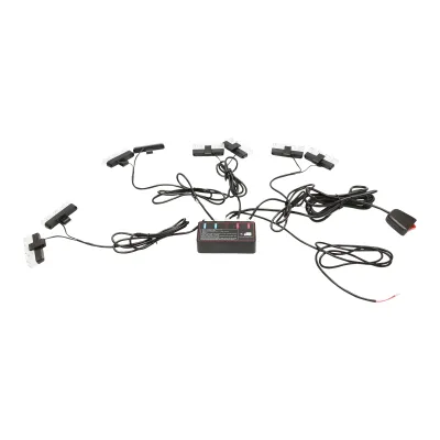 Set 8 stroboscoape cu 3 LED-uri, lumina galbena 12V Breckner Germany - imagine 3